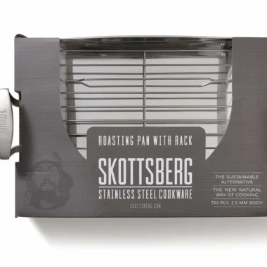 Skottsberg Brytfanna ze stali nierdzewnej z rusztem 35 x 25cm