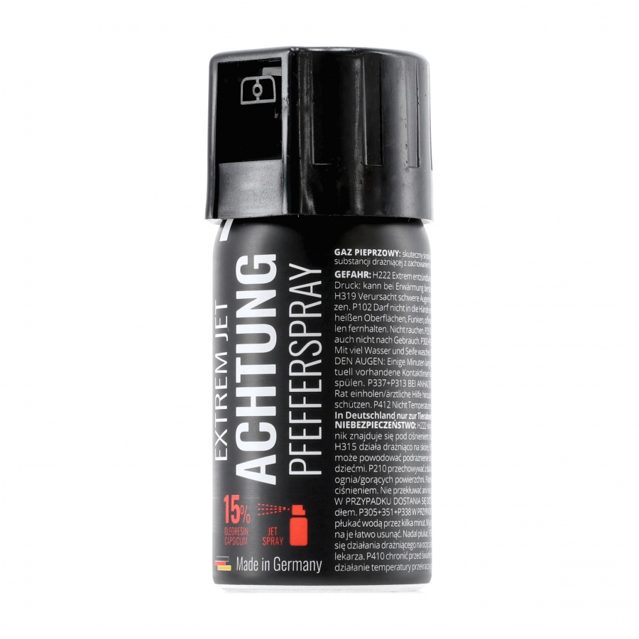 Gaz pieprzowy ACHTUNG eXtrem Jet 15% OC strumień 40 ml - obrazek 2