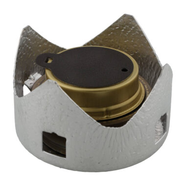 Kuchenka spirytusowa Trangia Mini Stove z osłoną przeciwwietrzną.